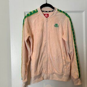 Kappa pink and green zip up